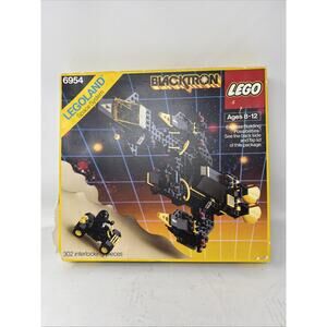New SEALED Vintage 1987 Lego Blacktron Renegade 100% Complete 6954-1 *read